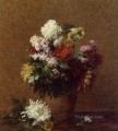 Large Bouquet of Chrysanthemums flower painter Henri Fantin Latour
